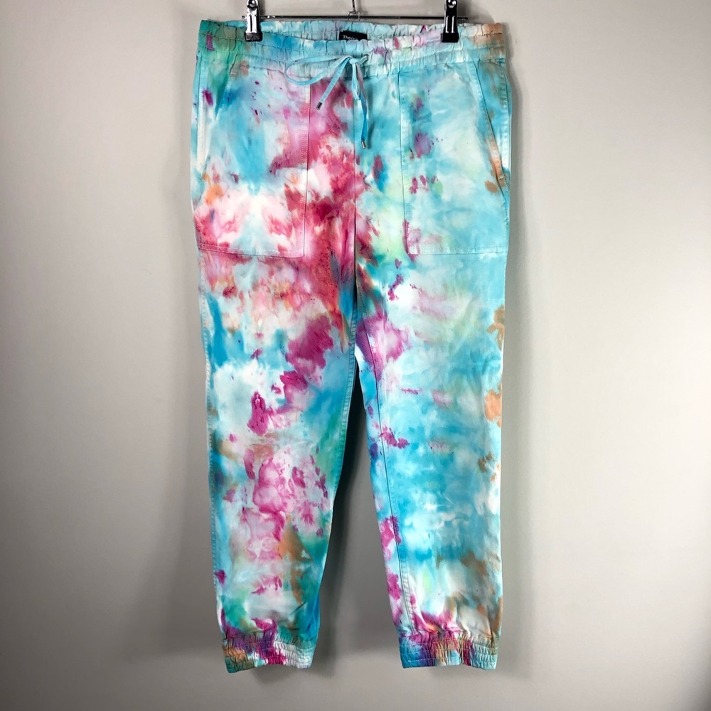Theory Hand Dyed Tie Dye Joggers Pants Cortlandt 613